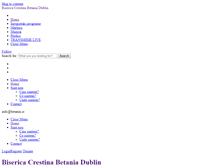 Tablet Screenshot of betania.ie
